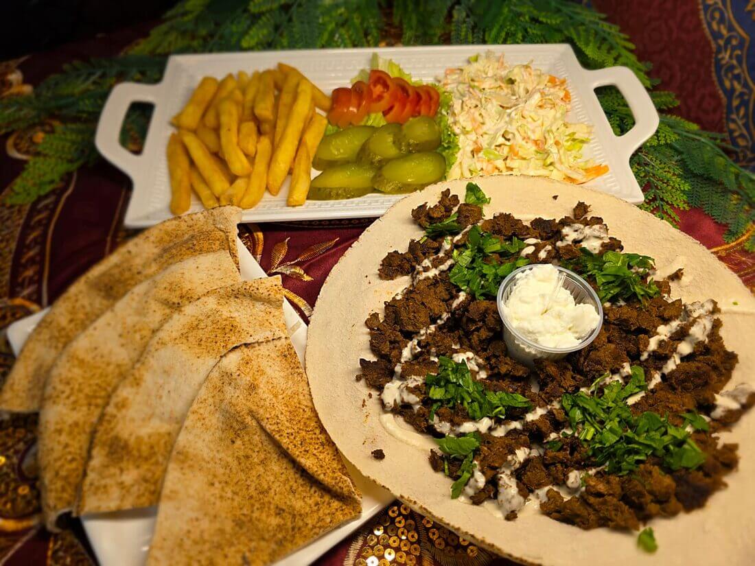 Shawarma de Carne no Prato